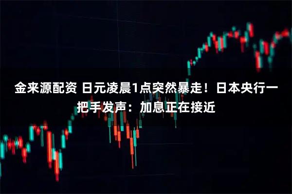 金来源配资 日元凌晨1点突然暴走！日本央行一把手发声：加息正在接近