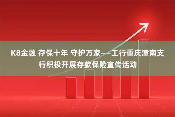 K8金融 存保十年 守护万家——工行重庆潼南支行积极开展存款保险宣传活动